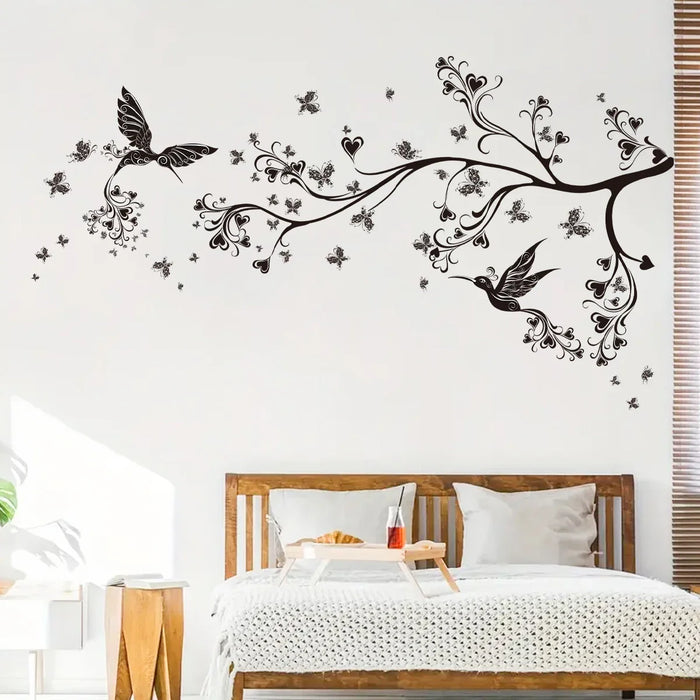 Silhouette Branches & Birds Wall Stickers Bedroom & Living Room Decor