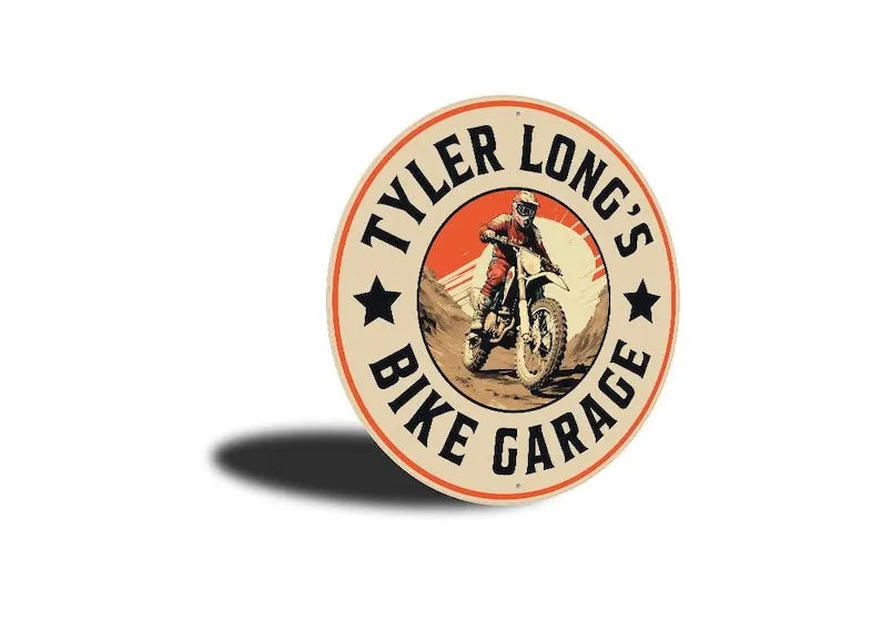 Custom Dirt Biker Sign Metal Decor