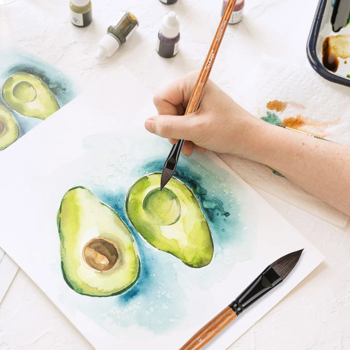 High Quality Oval Watercolour Brush For Gouache