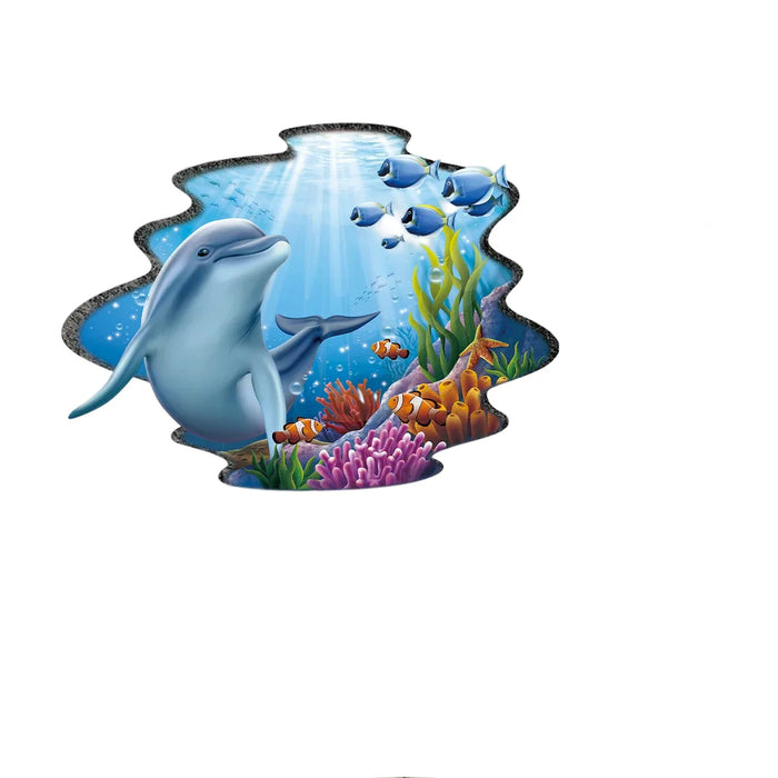Whimsical Dolphin Wall Stickers For Kids Room Decor