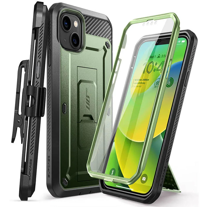 For Iphone 14 / 13 6.1 Inch Ub Pro Rugged Holster Case With Built-In Screen Protector