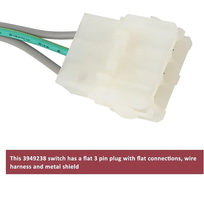 3949238 Washer Lid Switch Replacement Part For Whirlpool & Kenmore Washers Wp3949238 Ap3100001 Ps350431