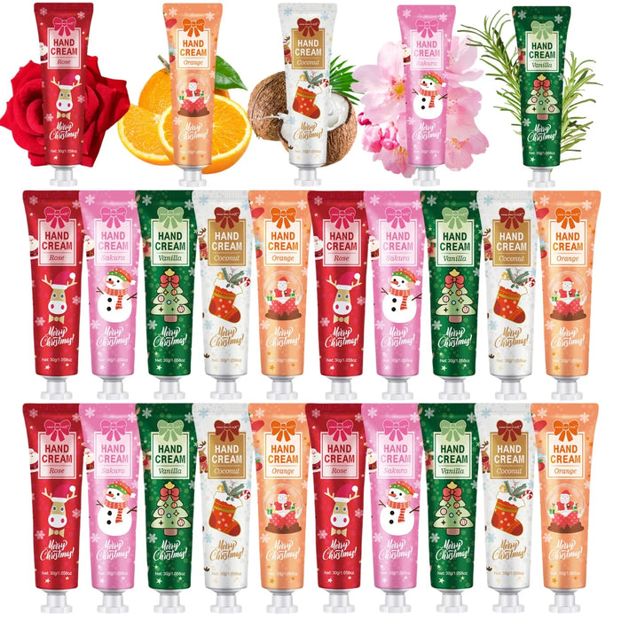 20 Piece Christmas Hand Cream Set For Dry Hands Perfect Gift For Women