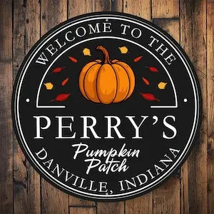 Home Garden Pumpkin Patch Sign