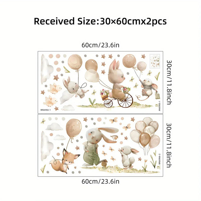 Adorable Animal Wall Stickers For Nursery Decor