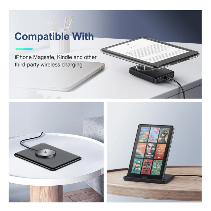 For 7 Inch Kindle Paperwhite Signature Edition 12Th Gen-2024 And Kindle Coloursoft-For Magsafe Thin Transparent Magnetic Case