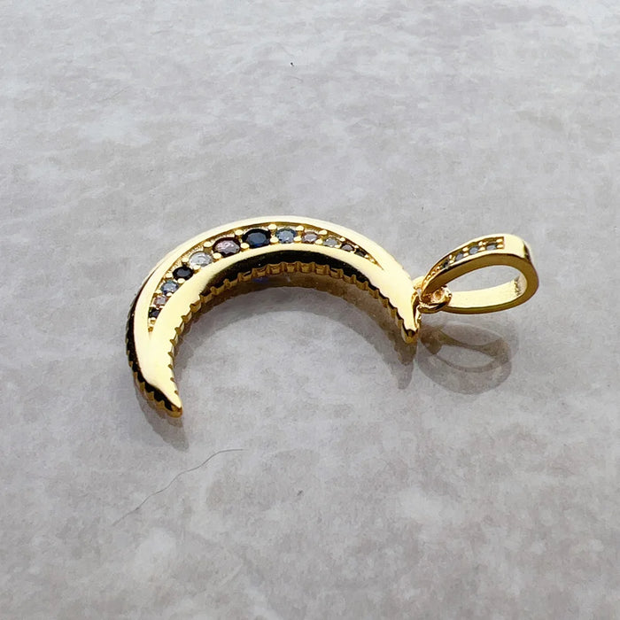 925 Sterling Silver Bohemian Moon Pendant Fashion Jewelry For Women