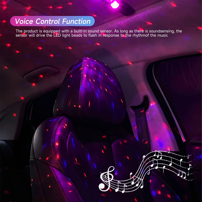 Wireless Usb Car Star Light Interior Decorative Atmosphere Lamp
