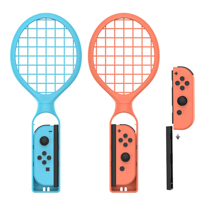 2Pcs Tennis Racket For Nintendo Switch 2 Joy-Con Controller Handle Holder Controller Grips Sport Accessories Kit For Switch / Oled