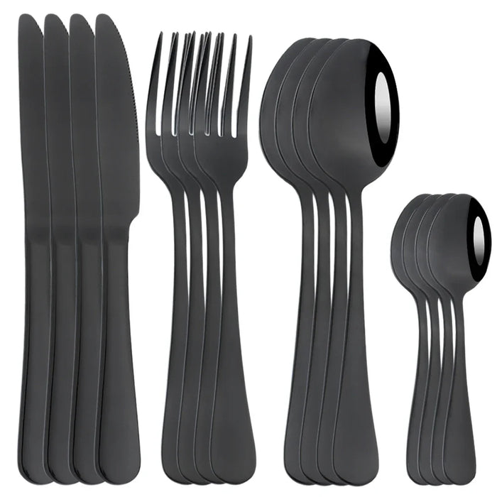 16 Piece Stainless Steel Cutlery Set For Western Dining