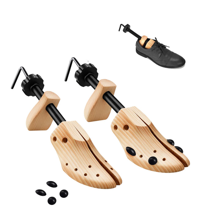 Unisex 1 Piece Wooden Universal Adjustable Length Width High Low Top Shoes Stretcher Expander Extender Keeper Tree