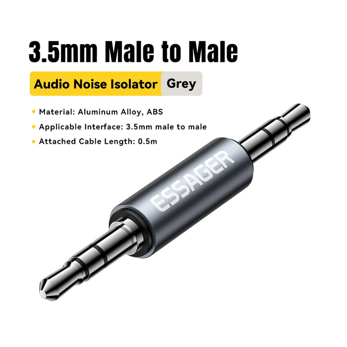 3.5Mm Male To Male Jack Audio Adapter For Mobile Phone Headphone Car Mp3 Speaker Laptops Tablets Stereo Jack Connector
