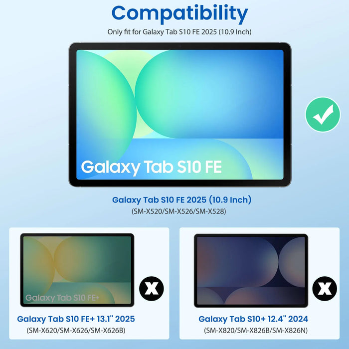 For Galaxy Tab S10 Fe 11.1 2025 Paper-Feeling Film Writing Anti-Glare Premium Pet Film Matte 2-Pack Matte Screen Protector