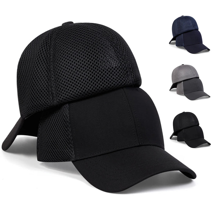 Rear Sealing Baseball Net Cap For Outdoor Sun Protection