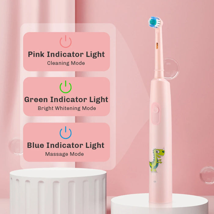 Kids Electric Rotating Toothbrush With Soft Bristles