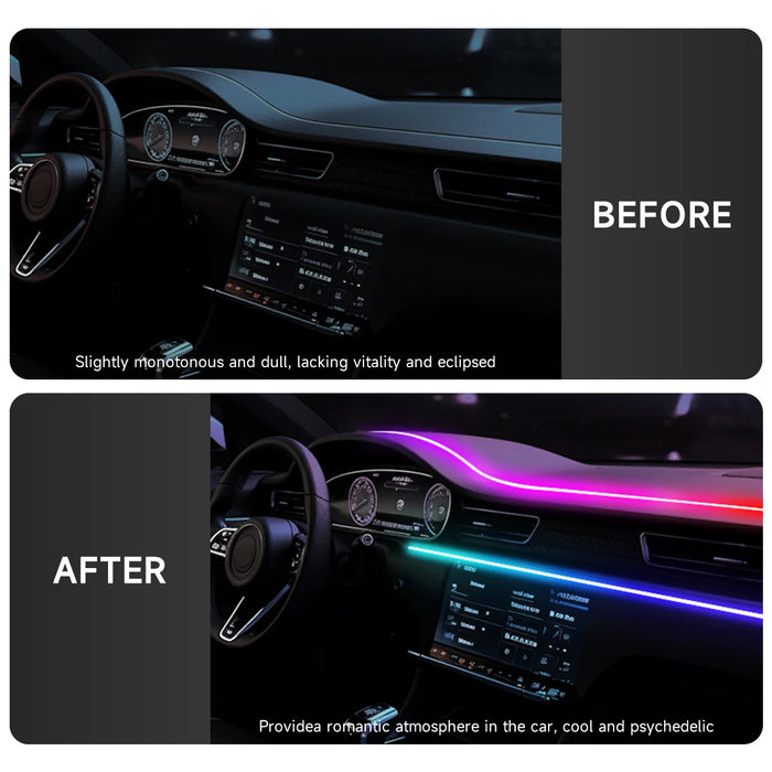 Rgb Car Interior Ambient Light Music Control