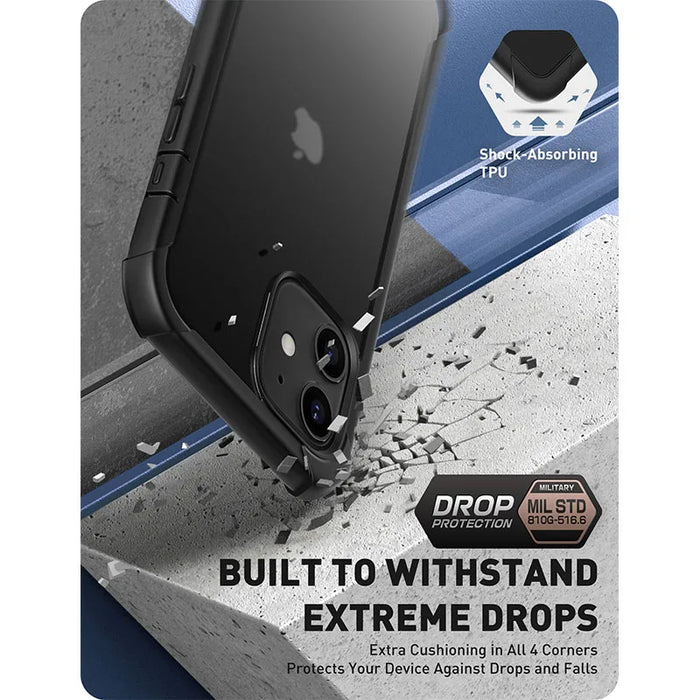 For Iphone 12 / 12 Pro 6.1 Inch 2020 Forza Dual Layer Rugged Case With Full-Body Tpu Bumper Built-In Screen Protector