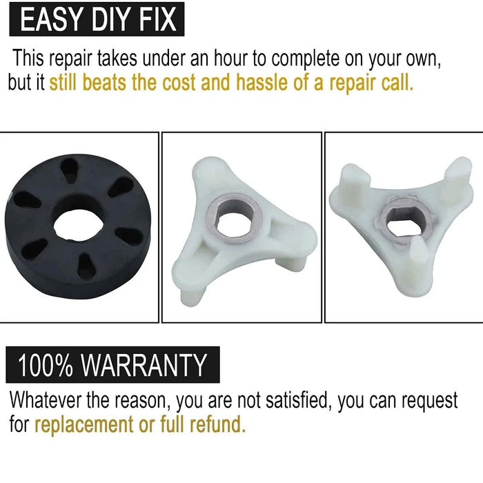 285753A Metal Motor Coupling Kit For Whirlpool Kenmore Washers Ap3963893 Ps1485646 1195967 285753Avp 21003 280152 285140 285743