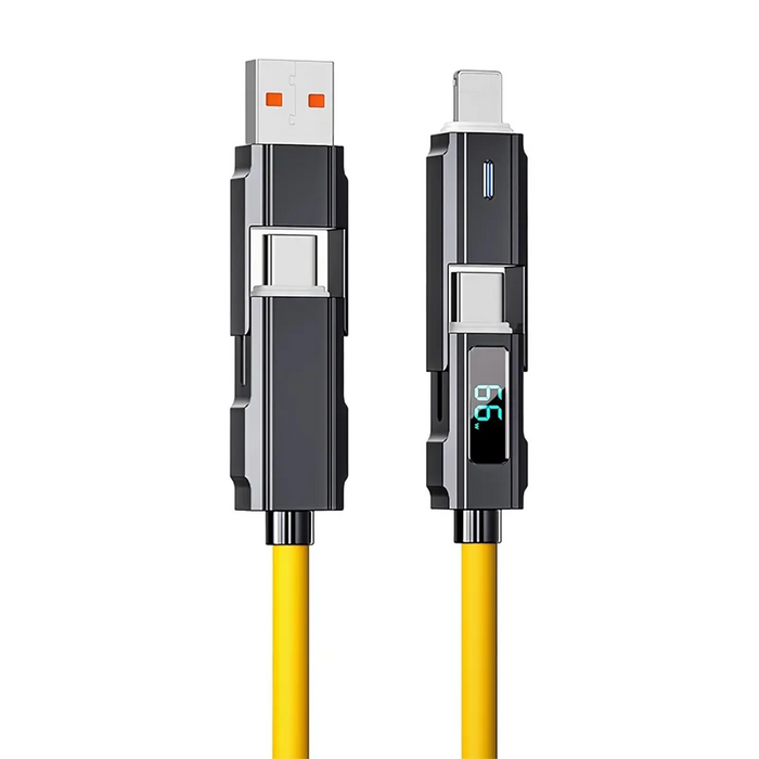 4 In 1 Led Display Charger Cable For Macbook / Phone