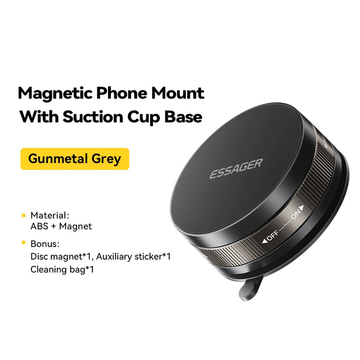 Magnetic Wall Holder Phone Stand 360°Rotation Magnetic Suction For Iphone 16 15 14 13 Pro Max For Kitchen Bathroom Glass