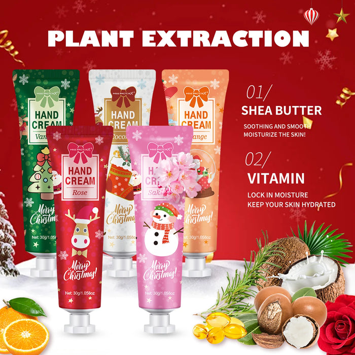 5 Piece Christmas Hand Cream Set For Women