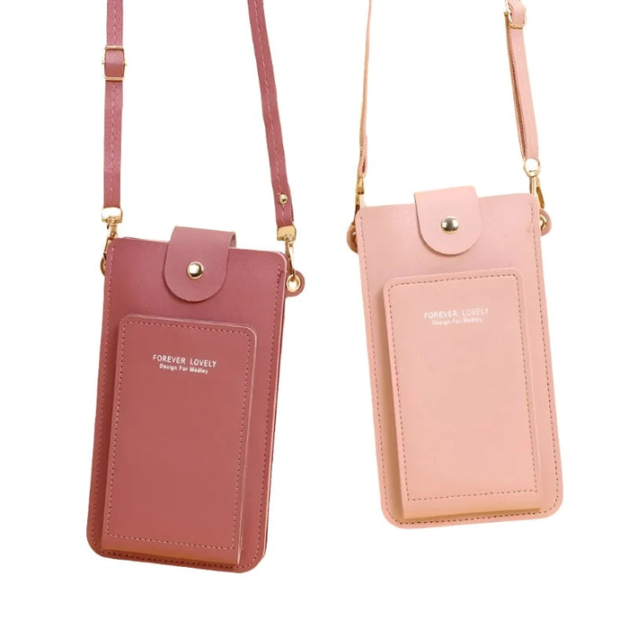 Soft Leather Crossbody Wallet for Women