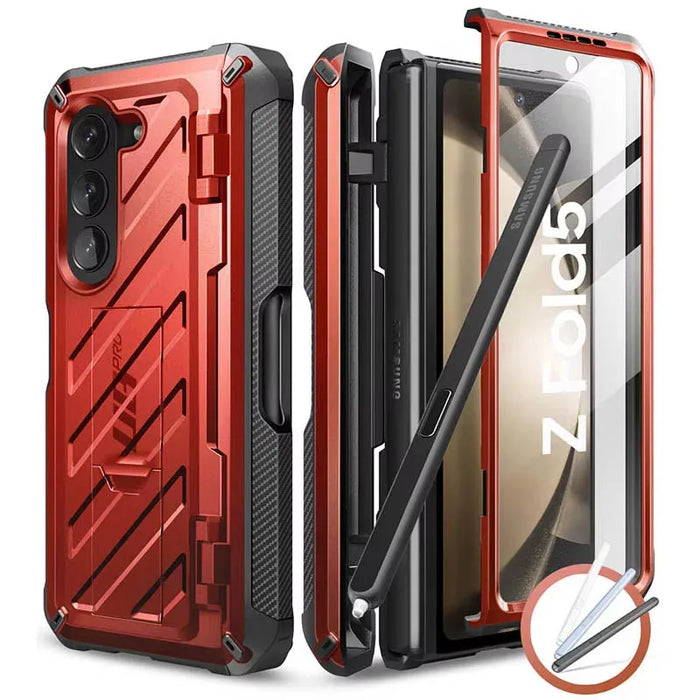 For Samsung Galaxy Z Fold 5 5G 2023 Ub Pro Full-Body Dual Layer Rugged Case With Built-In Screen Protector