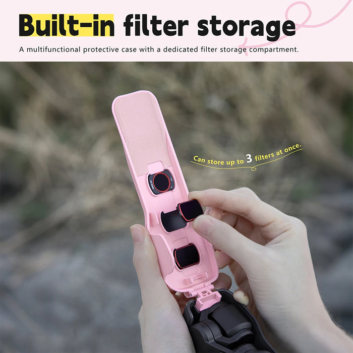 Case For Dji Osmo Pocket 3 Protective Case Camera Lens Screen Protector Anti-Fall Flip Cover Quick Release Case Camera Accessory