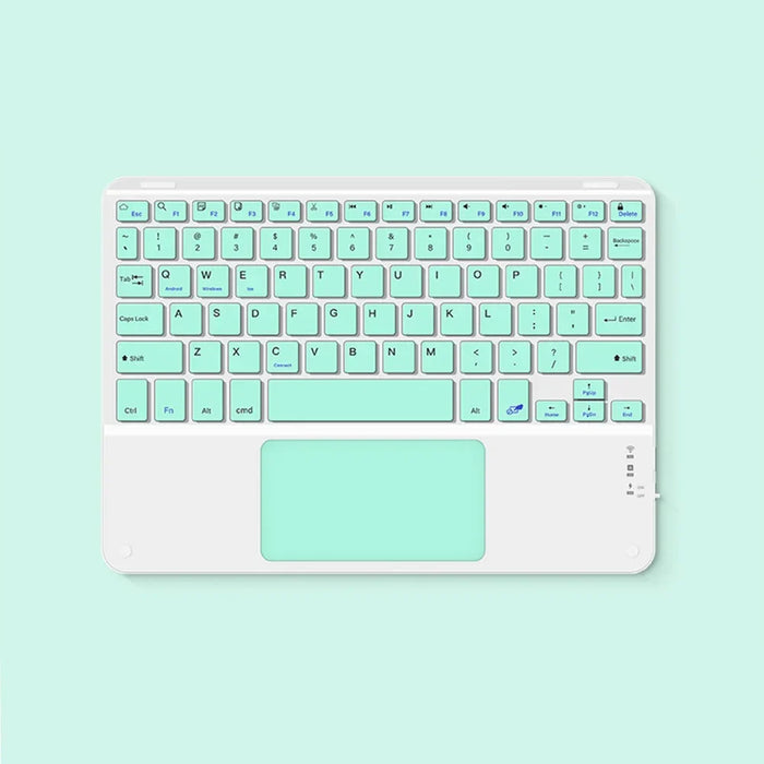 Universal Wireless Keyboard With Touchpad For Ipad Android Windows Silent & Compact