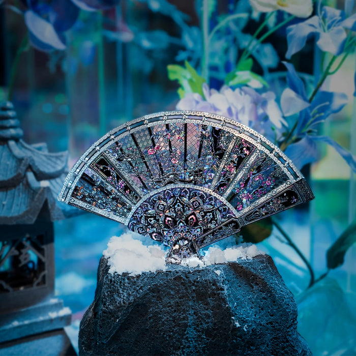 Summer Diy Metal Folding Fan Puzzle Kit For Adults