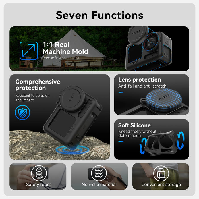 Soft Silicone Case For Dji Osmo Action Drop Proof & Protective