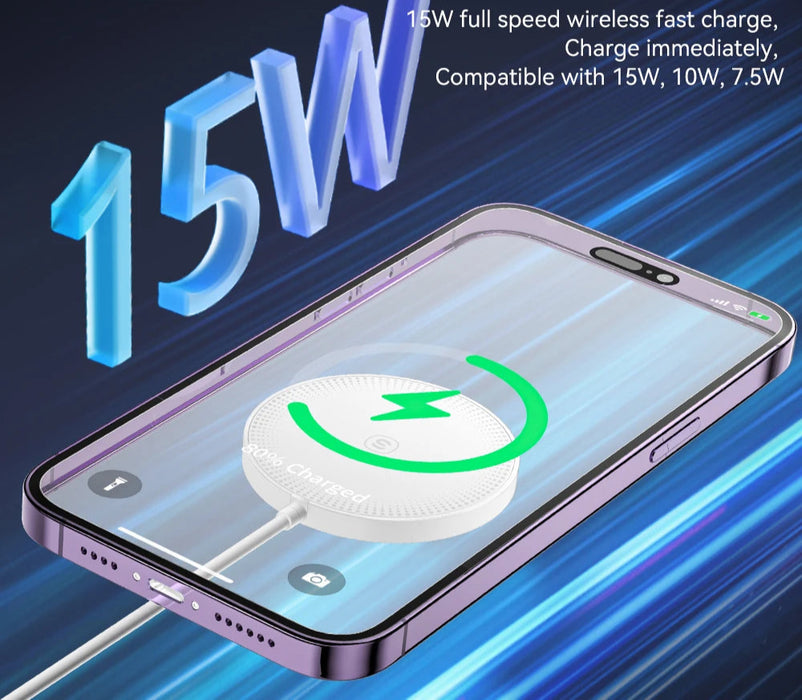 15W Magnetic Qi Wireless Chargers Fast Charging For Iphone 14 13 12 Pro Max Pd Fast Charging For Xiaomi Pad Adapter