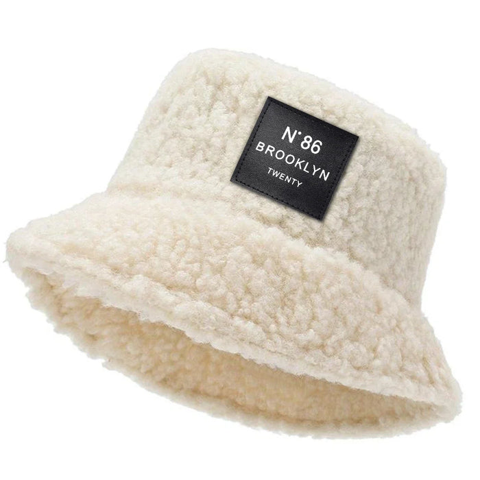 Brooklyn Label Lambhair Bucket Hat Unisex Sunscreen Cap