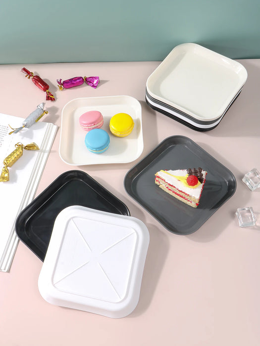 4 / 8 / 12 Piece Reusable Plastic Snack Plates Bone Shaped Design For Easy Snacking