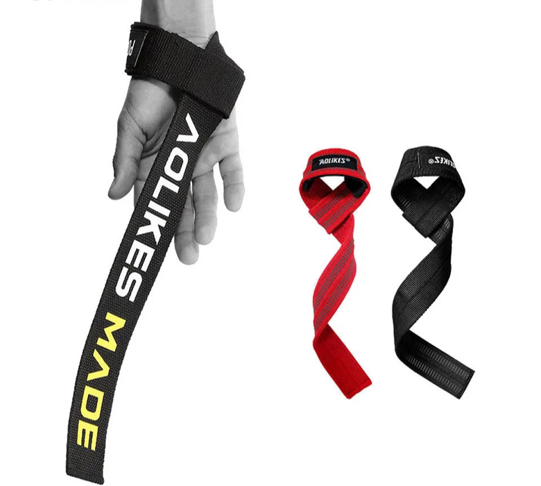 Pair of Antislip Weight Lifting Straps For Deadlifts Bodybuilding And Powerlifting