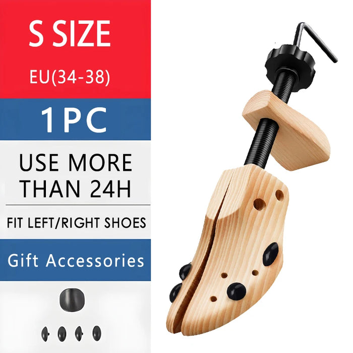 Unisex 1 Piece Wooden Universal Adjustable Length Width High Low Top Shoes Stretcher Expander Extender Keeper Tree