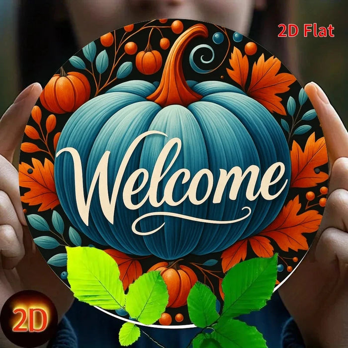 Autumn Welcome Sign 2D Flat Print For Bedroom Dining Or Living Room