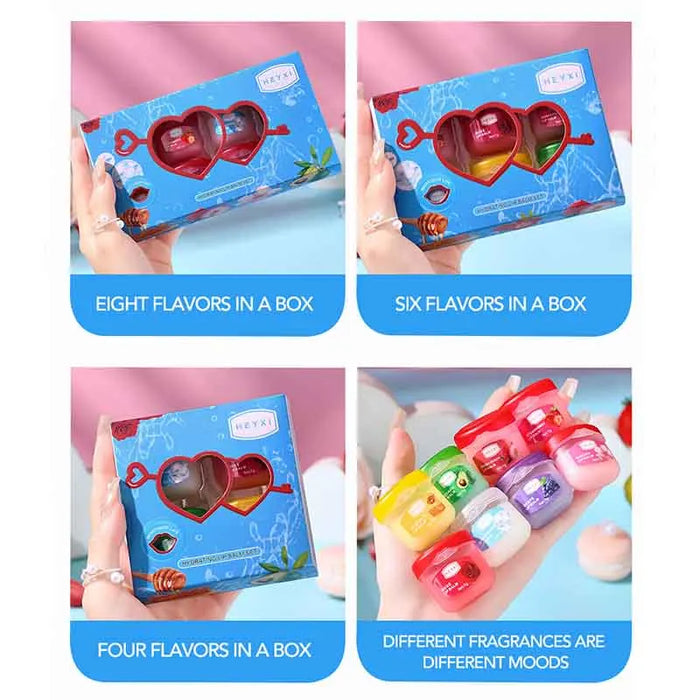 4 / 6 / 8 Piece Fruits Lip Balm Set Moisturizing Anti Cracking Skin Care