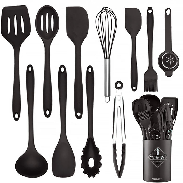 12 Piece Non Stick Silicone Kitchen Utensil Set