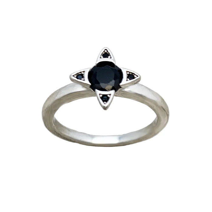 925 Sterling Silver Star Stackable Ring Europe Style Fine Jewerly For Women Romantic Gift