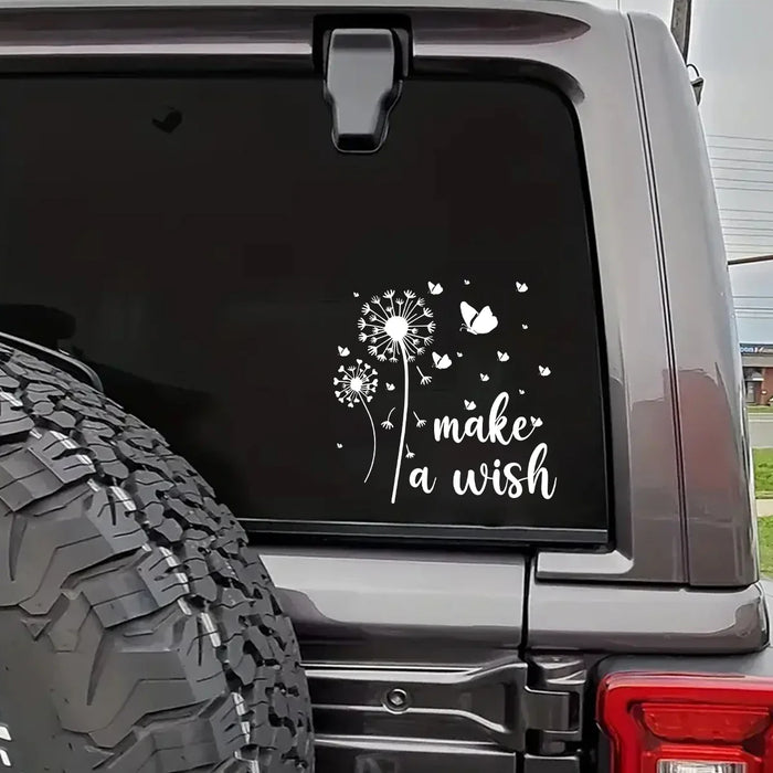 Decorative Butterfly & Dandelion Car Sticker Window Decal