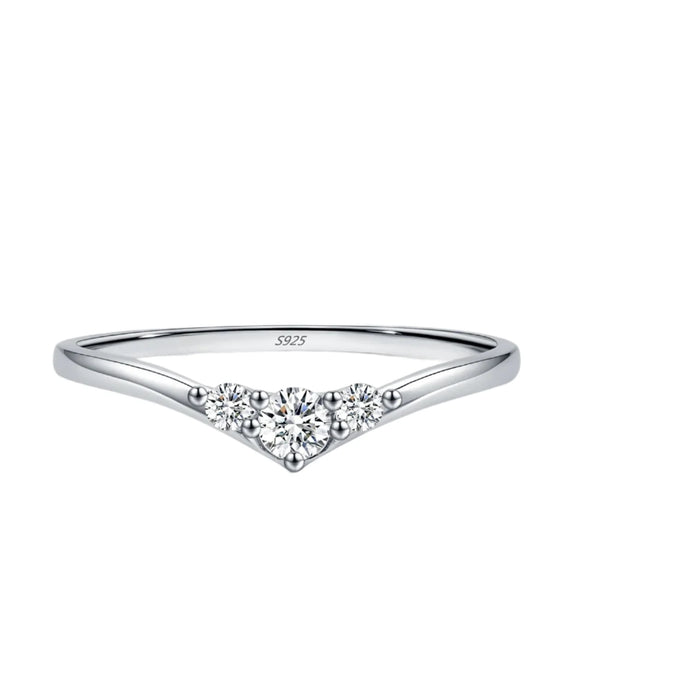 925 Sterling Silver Sparkling Moissanite Eternity Ringwedding Band For Women