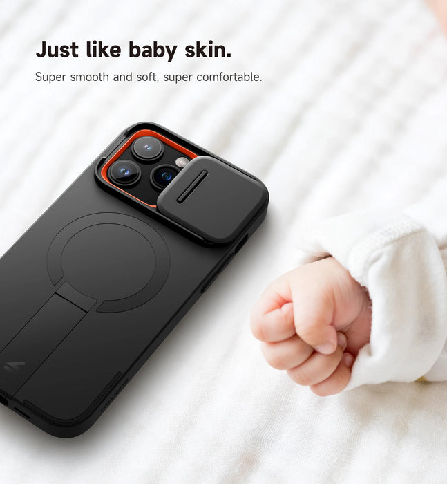 For Iphone 14 Pro Max Magsafe Shockproof Bumper Slim Protective Case With Magnetic Camera Slide And Kickstand