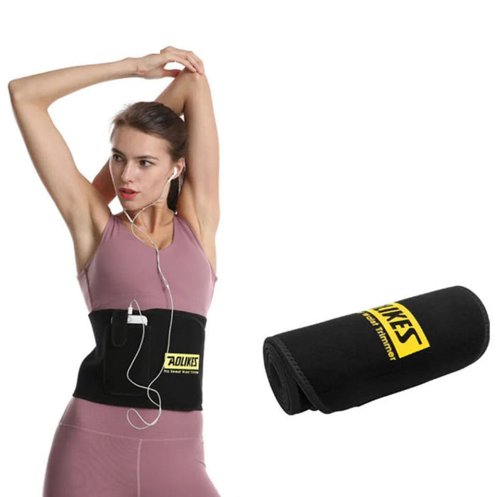 Sports Waist Trimmer Belt Slim Weight Loss Sweat Band For Gym Training
