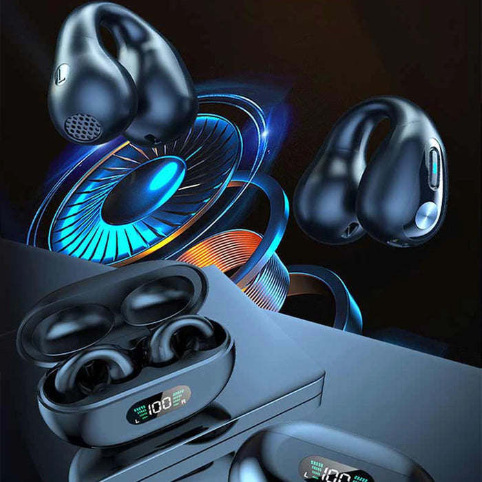 Q7 Smart Ai Translator Earbuds 144 Languages Real-Time Two-Way Earbuds Translation Earphones Bluetooth 5.4 Earbuds Ear Clip