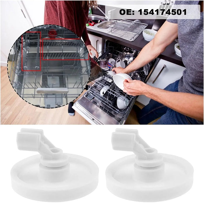 4 Pack 154174501 Dishwasher Wheels 5300809640 Wheel Lower Rack 5304532229 Ap7195062 5304521179 154174503 154174502 154294801