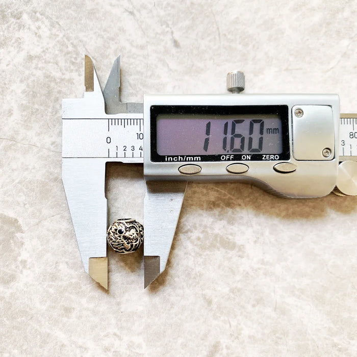 925 Sterling Silver Dragon'S Head Bead Charm For European Bracelets