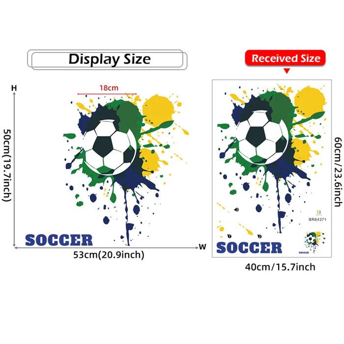 Football Game Wall Sticker For Home Decor