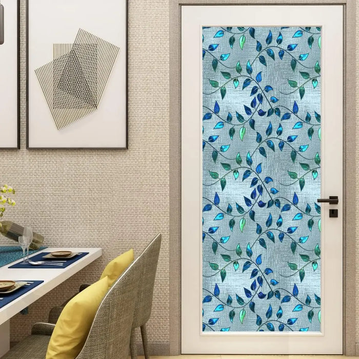 Uv-Proof Frosted Stained Glass Window Decals - Non-Adhesive Clings