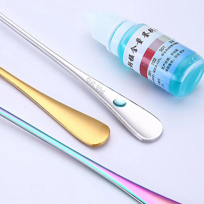 6 Piece Stainless Steel Cutlery Set For Coffee Tea And Desserts